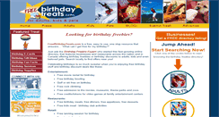 Desktop Screenshot of freebirthdaytreats.com